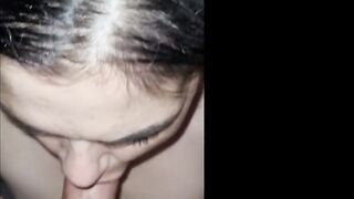 BEAUTY girl making sloppy blowjob for her stepbrother