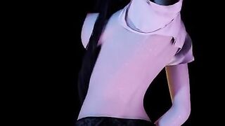 3D big boobs Asian slut shaking her big naturals