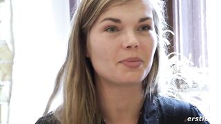 Ersties - Beautiful Viktoria Fingers Her Hairy Pussy