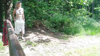 Street bitch picked up and fucked in public
