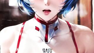 Rei Ayanami being gentle and jerking off for you - hentai joi guided jerk off instruction