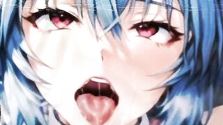 Rei Ayanami being gentle and jerking off for you - hentai joi guided jerk off instruction