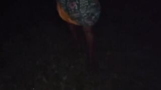 Hot Bhabi Night Outdoor Sex