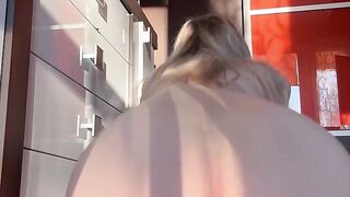 slut is riding a massive bbc dildo