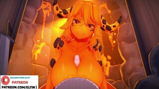 Magma Girl Do Amazing Hottest Titjob And Getting Cum / Best Cartoon Hentai 4k 60fps