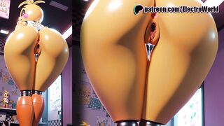 Chica FNAF has changed her settings and is now targeting your big dick!