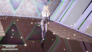 [MMD] IVE - Accendio Ahri Akali Seraphine Sexy Kpop Dance League of Legends Hentai Uncensored
