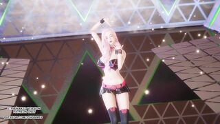 [MMD] IVE - Accendio Ahri Akali Seraphine Sexy Kpop Dance League of Legends Hentai Uncensored