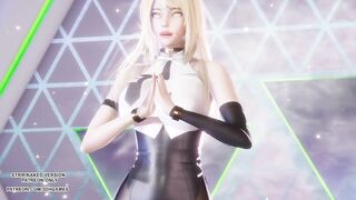[MMD] IVE - Accendio Ahri Akali Seraphine Sexy Kpop Dance League of Legends Hentai Uncensored