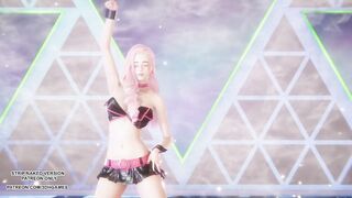 [MMD] IVE - Accendio Ahri Akali Seraphine Sexy Kpop Dance League of Legends Hentai Uncensored
