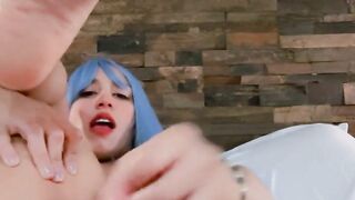 I masturbate with a rich rubber penis my pussy