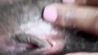 Black wet pussy solo