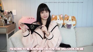 Tiny Thong See Through Lingerie Try on Haul with Elixir Elf