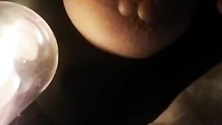 Nocturnal caresses of my taut nipples and my tenderly soft breasts
