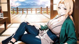 Hot Night with the Hokage: Tsunade Senju's Secret Caresses
