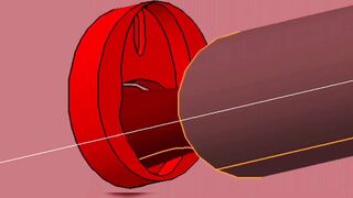 Red VAGINA Interior Fuck and BIGG Black Gray Penis