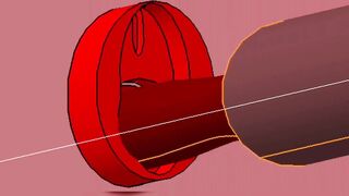 Red VAGINA Interior Fuck and BIGG Black Gray Penis
