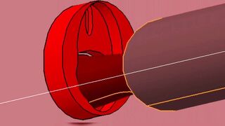 Red VAGINA Interior Fuck and BIGG Black Gray Penis