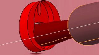 Red VAGINA Interior Fuck and BIGG Black Gray Penis