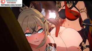 GENSHIN IMPACT FUTANARI FUCK IN THE TAWERN HENTAI ANIMATION 4K 60FPS