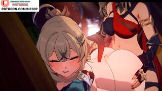 GENSHIN IMPACT FUTANARI FUCK IN THE TAWERN HENTAI ANIMATION 4K 60FPS