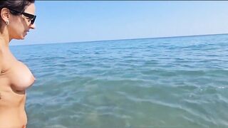 Between and Passers-by, We Try to Relax on the Beach