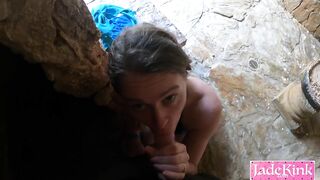 Met Friendly Stranger In Sauna Surprised Him With Sloppy Deepthroat Blowjob