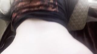 Goth baddie gets her cervix punched from behind