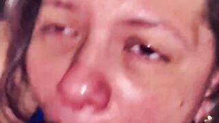 Throatzilla cum gagging