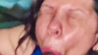 Throatzilla cum gagging