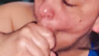 Throatzilla cum gagging