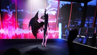 3D BBW hot Asian slut stripper shaking her huge ass