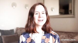 Ersties - Cute Babe Anca Pleasures Her Pussy With a Glass Toy