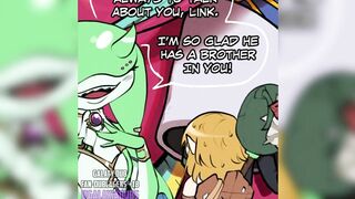 Link knows how to make friends and give his ass very well, becoming a great little slut