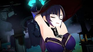 Mona's Wish Breast Butt Giantess expansion growth animation (Genshin Impact)