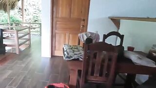 Blowjob on the Terrace of Our New Apartment