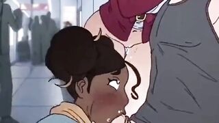 Threesome Sex In The Train ( Animation Uncensored )
