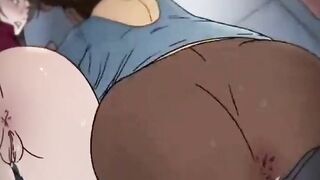 Threesome Sex In The Train ( Animation Uncensored )