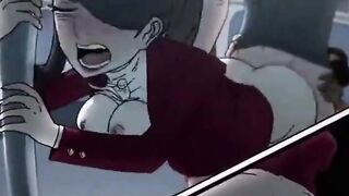 Threesome Sex In The Train ( Animation Uncensored )