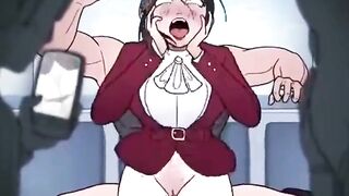 Threesome Sex In The Train ( Animation Uncensored )