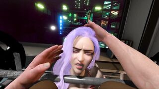 3D Busty Slut Whore Cheating with Her Exercise Trainer