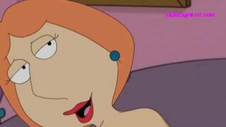 Marge Simpson the lesbian fucked Lois with a strap-on - Cartoon Parody