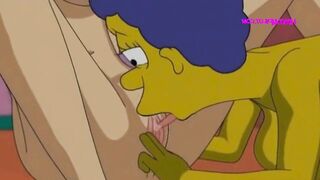 Marge Simpson the lesbian fucked Lois with a strap-on - Cartoon Parody