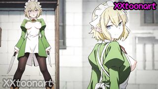 Danmachi Hentai art - Dungeon Ryuu Lion (リュー・リオン) blowjob