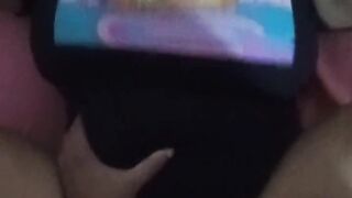 My Stepmother got addicted to the game, now I have to fuck her in the middle of the gameplay