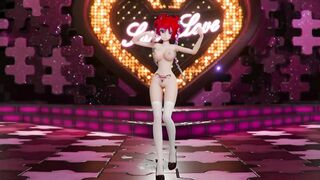 Vocaloid Hatsune Miku Shake It Song Hentai Undressing Dance Tatto White Socks Mmd 3D All Colors