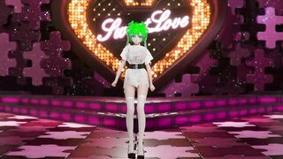 Vocaloid Hatsune Miku Shake It Song Hentai Undressing Dance Tatto White Socks Mmd 3D All Colors