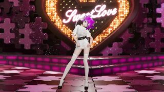 Vocaloid Hatsune Miku Shake It Song Hentai Undressing Dance Tatto White Socks Mmd 3D All Colors