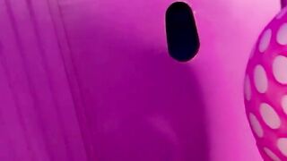 Hubby goes last at the gloryhole after getting 5 creampies