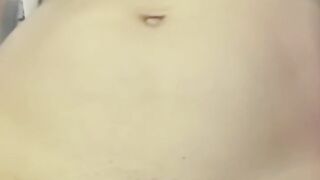 Teasing Nipple While Standing Naked at Work